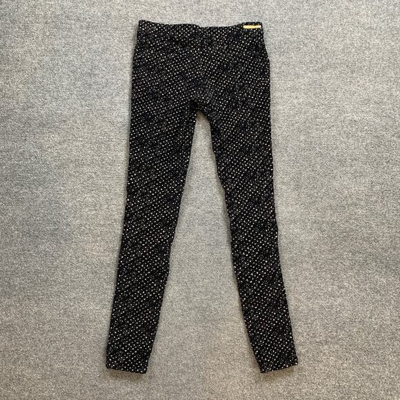 Pilcro Pants Womens 25 Black Cream Corduroy Fit Serif Skinny Ankle Anthropologie - Picture 10 of 16